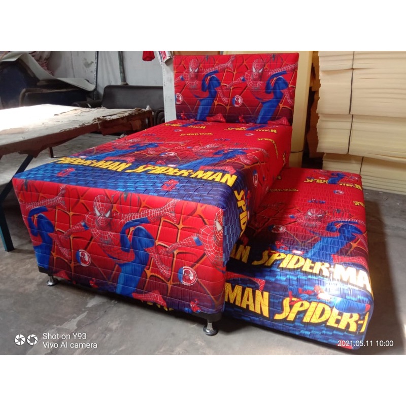 Bed dorong caisar spiderman 4 kaki