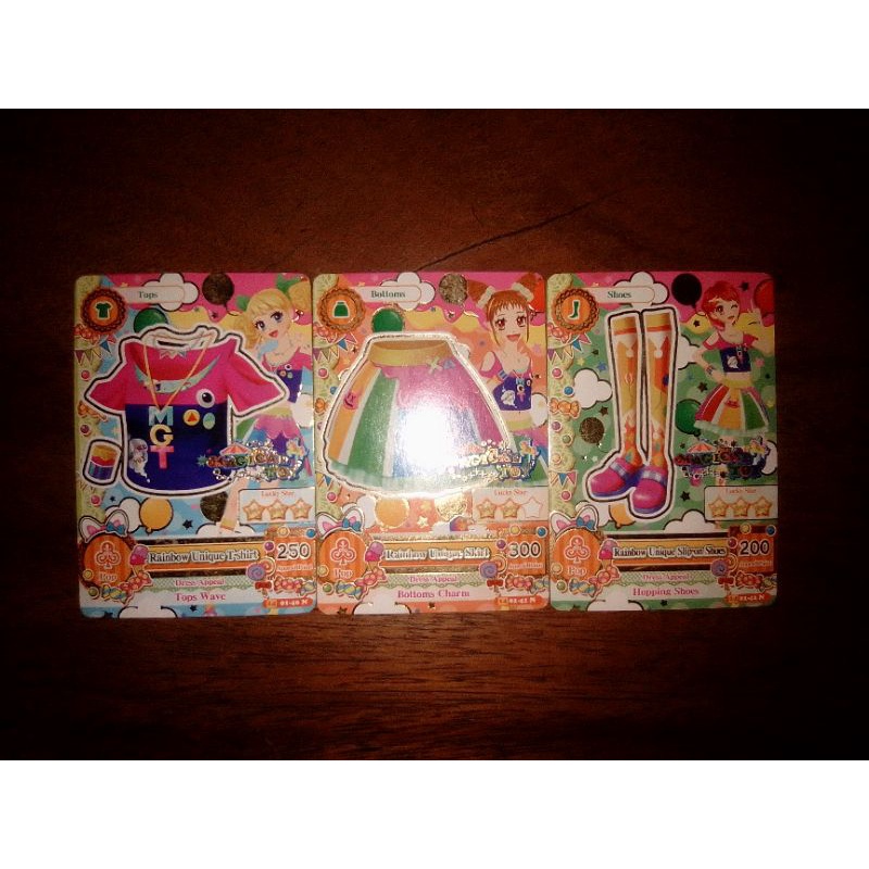 Kartu Aikatsu Magical Toy Rainbow-Colored Unique coord☆