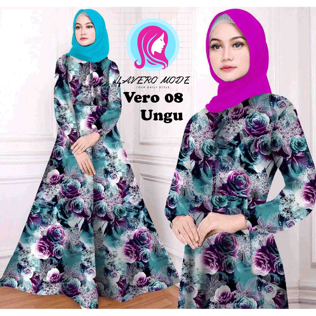 GAMIS KATUN BANGKOK MOTIF BUNGA