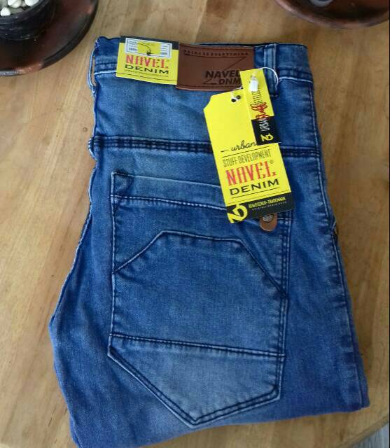 Celana jeans panjang pria softblue streeth melar