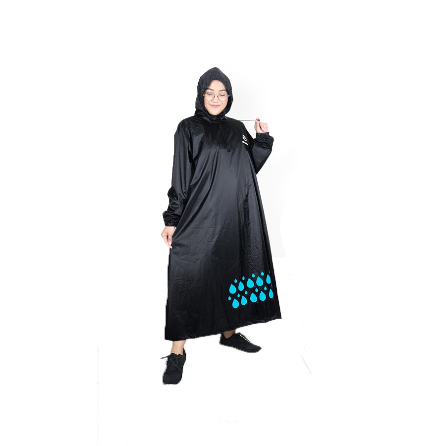 Jas Mantel Hujan Gamis Wanita Muslimah Kualitas Premium