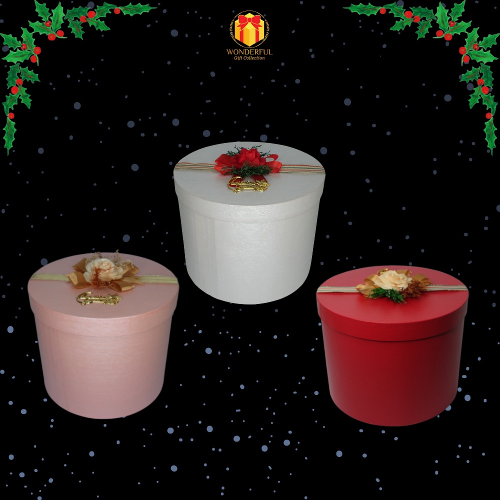 

Hardbox Christmas Bloom Box Flower Bulat D : 15 T : 15 WGC-Cb3