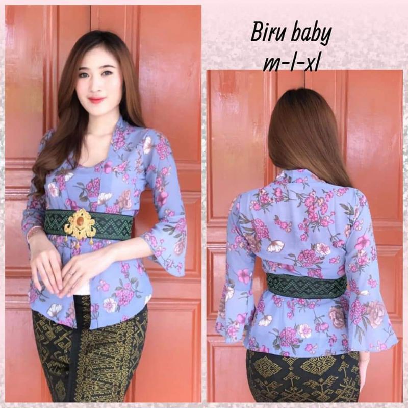 Set Kebaya brokat brukat kutubaru kutu baru putih pengantin akad bali jumbo seragam modern murah set