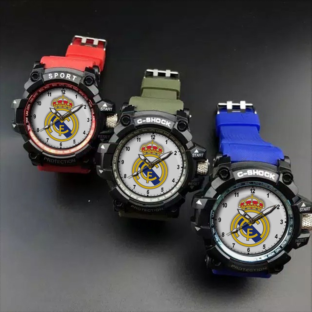 (EXCLUSIVE) JAM TANGAN REAL MADRID 1 (STRAP WARNA)