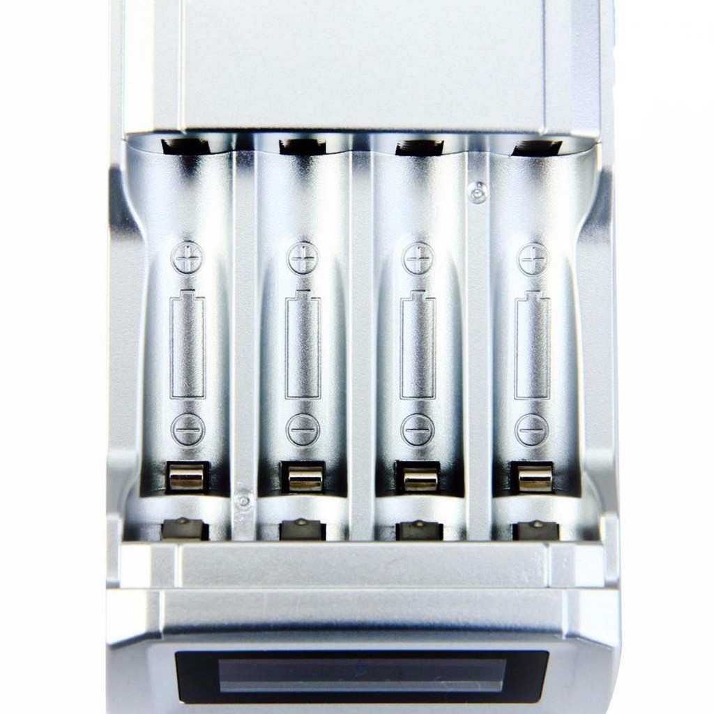 Taffware Charger Baterai Smart CC 05 Intelligent LCD 4 Slot Cas Batrai Charging Batrei Mudah Dipakai