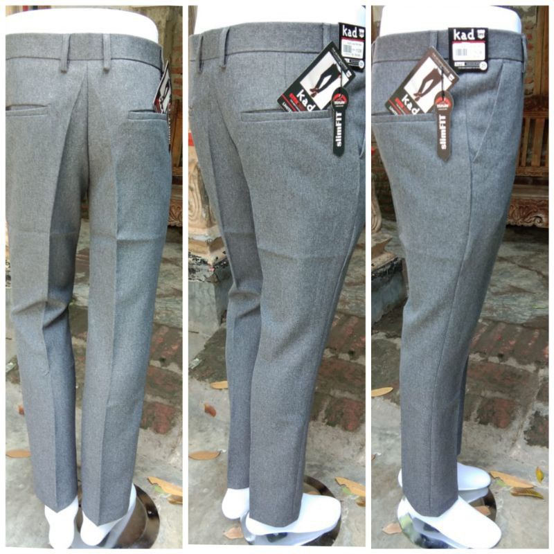 CELANA KANTOR FORMAL PRIA SLIMFIT BAHAN DASAR KAIN WOLL