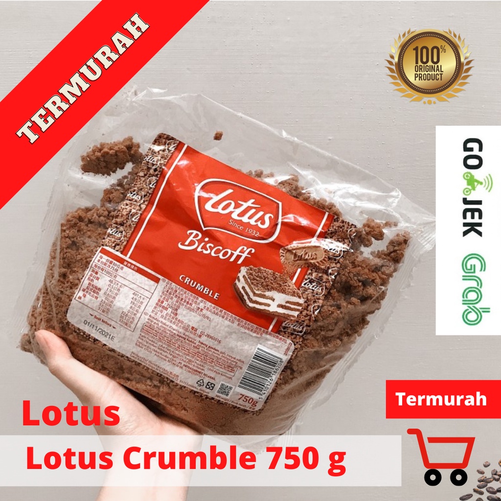 Lotus Biscoff Biscuit Crumble Bag 250 g |750 g Ori 100%