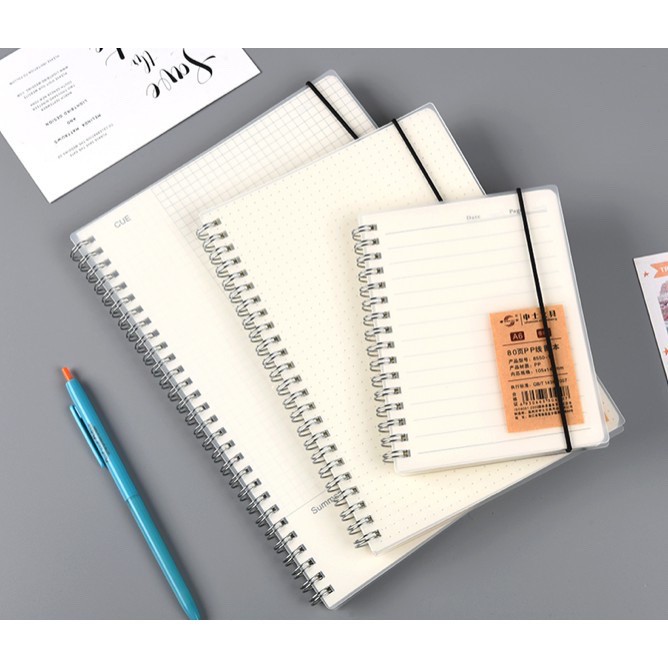 

Yotto Agenda Buku Tulis B5 Ring Grid, Blank, Horizontal Cover Transparan