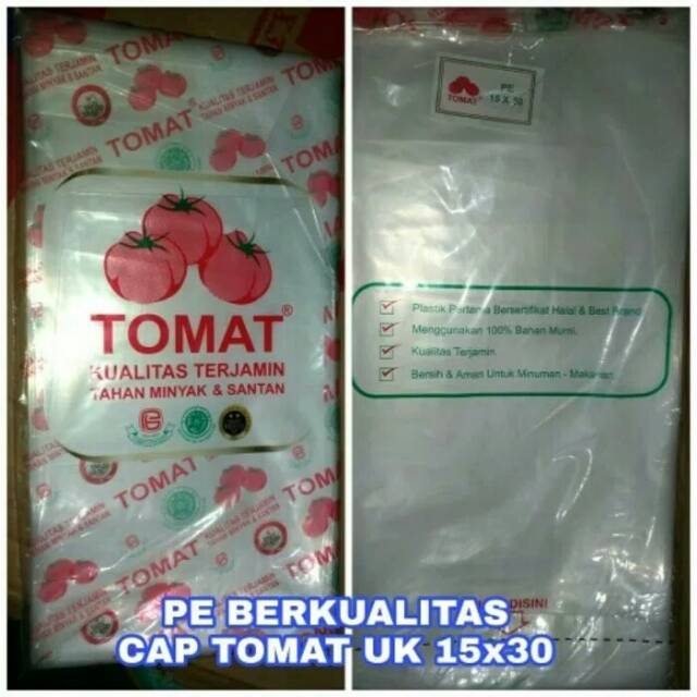 PE TOMAT/plastik cap tomat ukuran 15x30