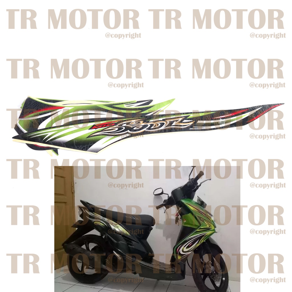 Stiker Motor Mio Soul 2008 Sticker Striping Lis Full Set Motor