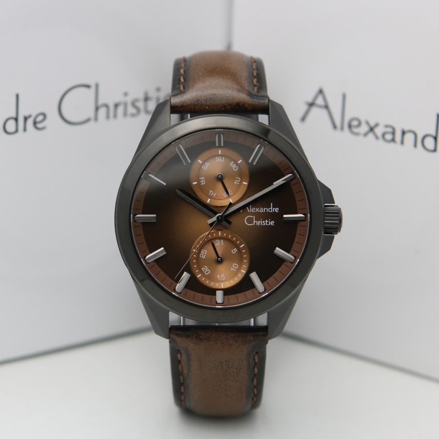 JAM TANGAN PRIA ALEXANDRE CHRISTIE AC 6573 LEATHER ORIGINAL GARANSI RESMI 1 TAHUN