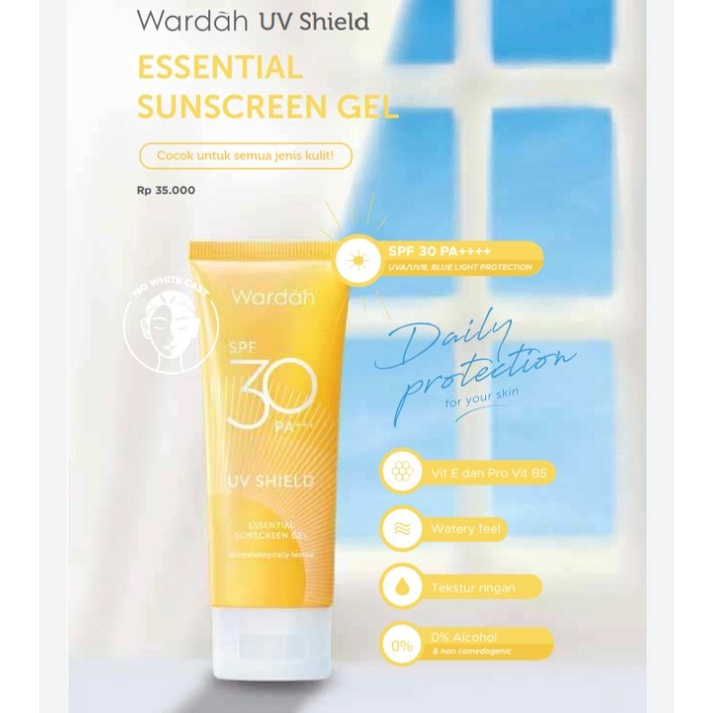 WARDAH SUNSCREEN GEL SPF30 KUNING