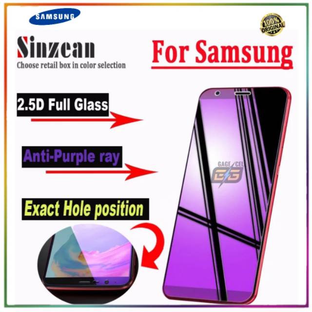 TEMPERED GLASS BLUE LIGHT RAY SAMSUNG J4.J4plus - ANTI GORES KACA BIRU SAMSUNG J4 J4 Plus PREMIUM