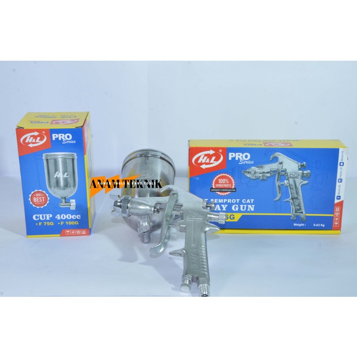 H&L F75 SPRAY GUN TABUNG ATAS TERMURAH DAN TERLARIS - H&L F75