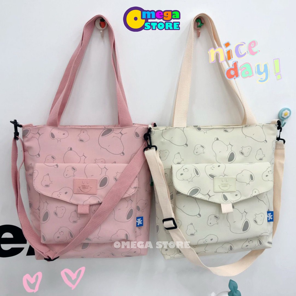 [O&amp;S] Totebag Resleting Wanita Motif Lucu Tas Jinjing Sekolah Perempuan Korea Fashion-OS254