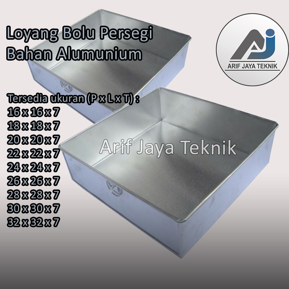 Loyang Bolu Persegi / Loyang Kue Persegi