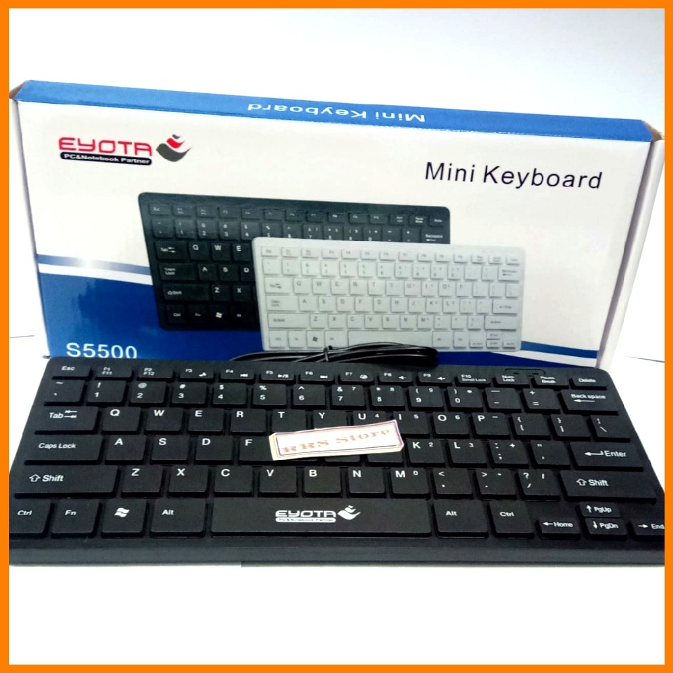 satu paket keyboard mini eyota s5500 kyboard eyota mini kibot eyota paket mous usb kabel eyota gratis mouspad murah