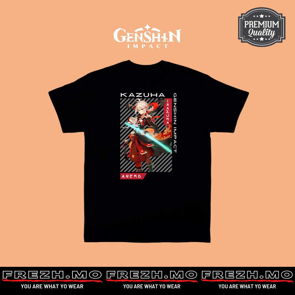 T-Shirt Genshin Impact "Kazuha - venti - Qiqi - Bennett - chongyun"  [100% Premium Quality]