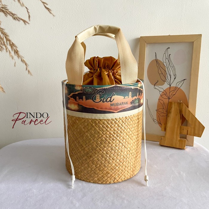 

✨ BISA COD ✨ [SPECIAL RAMADHAN] INDOPARCEL - Tas Hampers Anyaman Godie Bag Ramadhan - Mocca