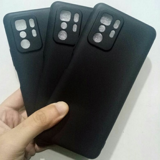 Xiaomi Poco X3 GT Case Softcase Silicon Macaron FULL COLOR Matte Black Casing Poco X3 GT