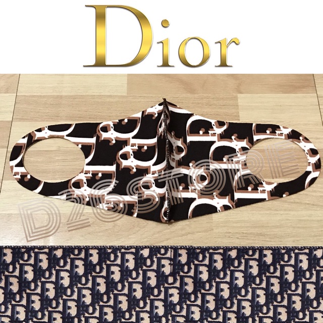 Masker Dior Motif Dior Fashion Masker Pelindung Hidung Mulut kualitas Premium Import