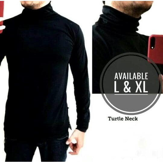 Jual Termurah Baju Kaos Al Turtleneck Turtle Neck Pria Lengan Panjang