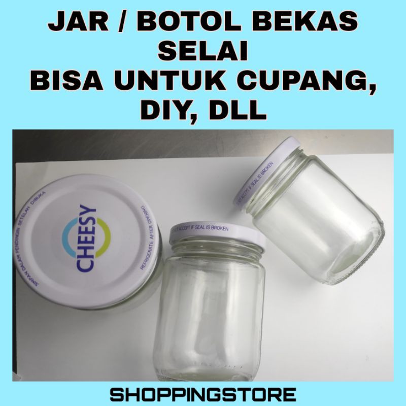 Tempat Cupang/ Botol kaca / Jar Kaca/ Jar selai / Botol Bekas / Wadah cupang / botol murah bekas