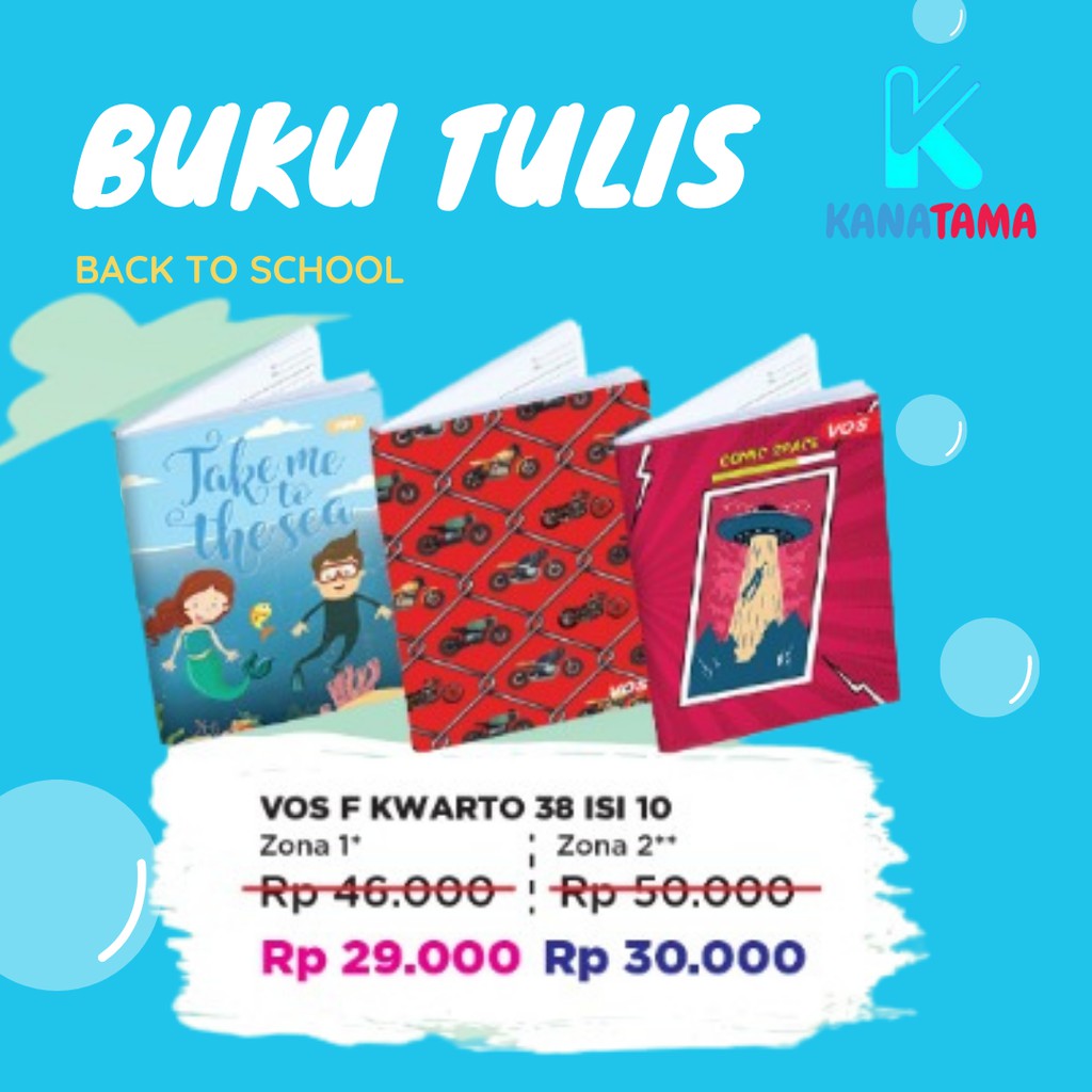 

Buku Tulis Vos F Kwarto 38 Lembar isi 10 Buku