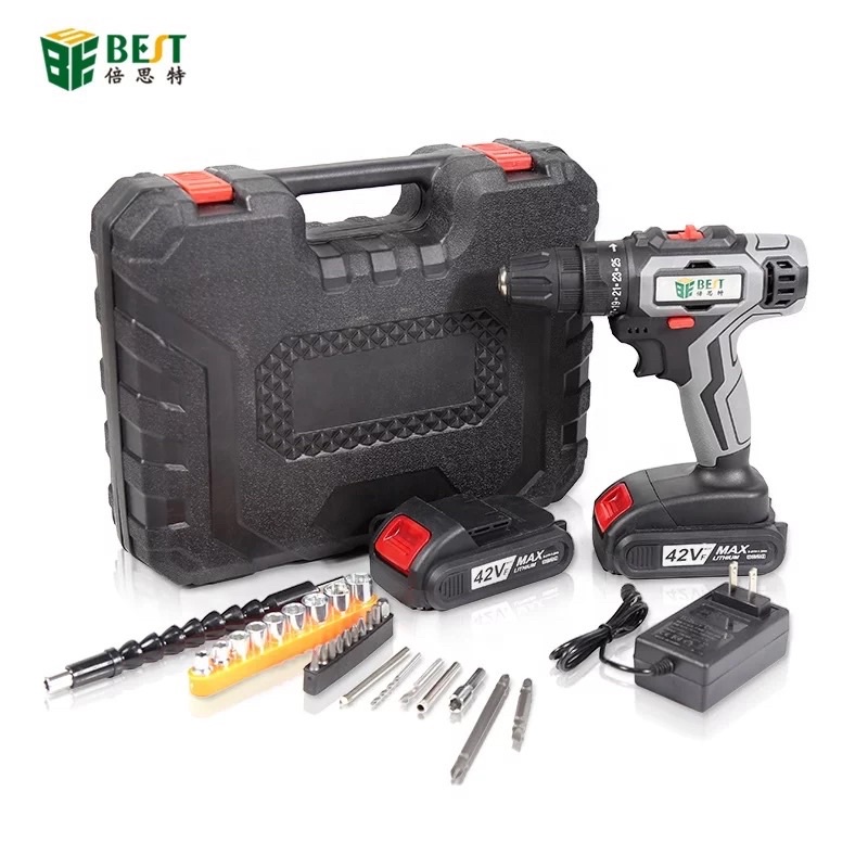 BESTOOL BST-42VF Bor Cordless 21V 2 Baterai Electric Drill Driver Rechargeable Large Capacity Batter