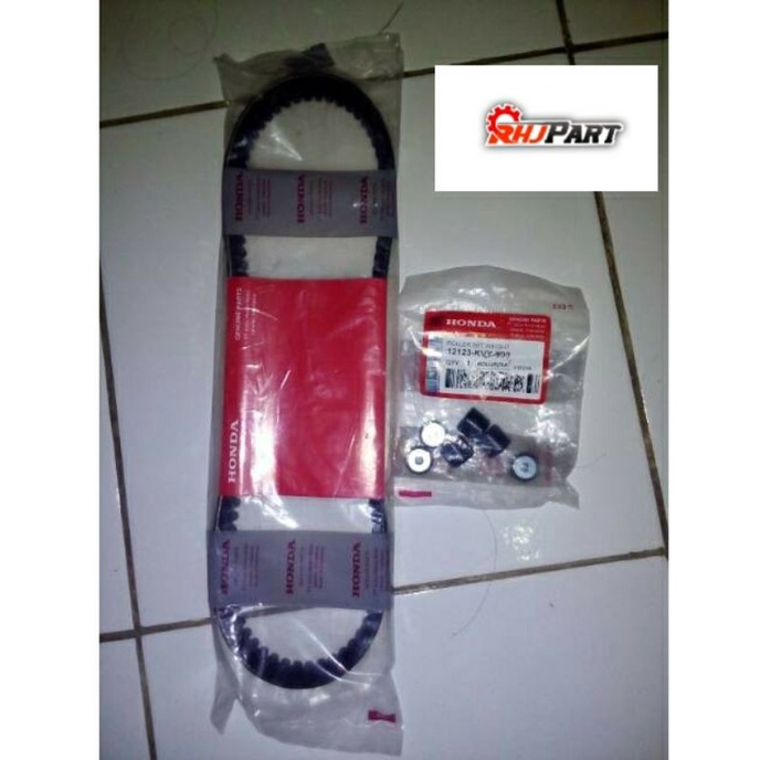 (V-belt and Roller) V-Belt dan Roller ori new AHM for beat/scoopy karbu kode - KVY