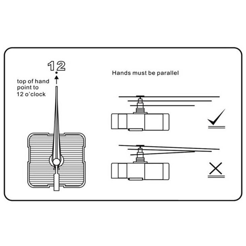 Zzz 2pcs Suku Cadang Mekanisme Gerakan Jam Dinding Quartz Hening Shaft Panjang