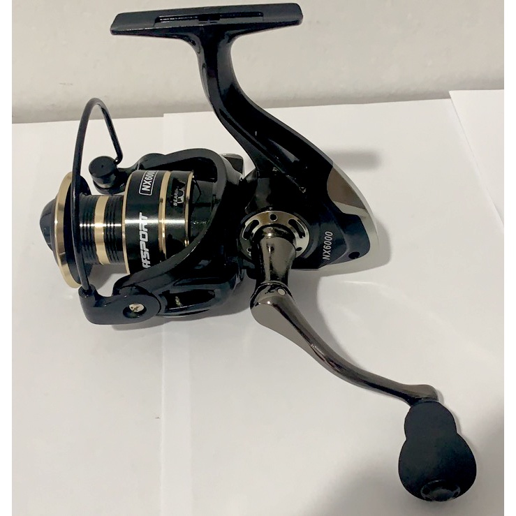 NX6000 Metal Reel Pancing Fishing Reel 4.7:1 Gear Hitam