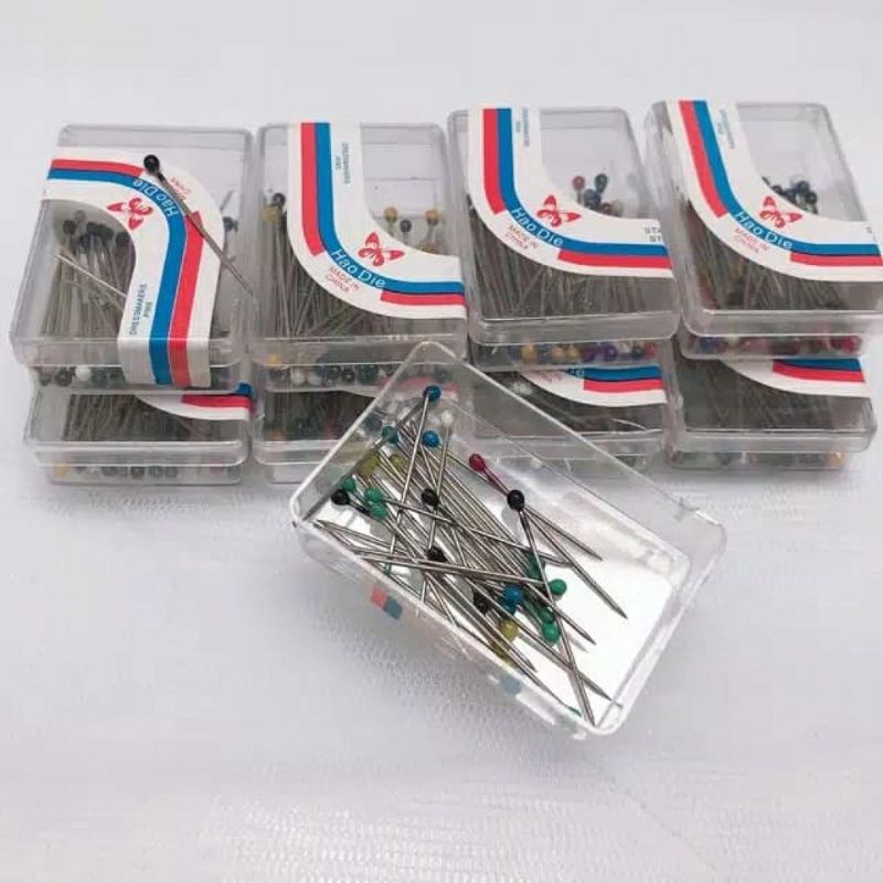 Jarum Pentul Stainless Jarum Pentol Peniti Hijab Headpins Aksesoris