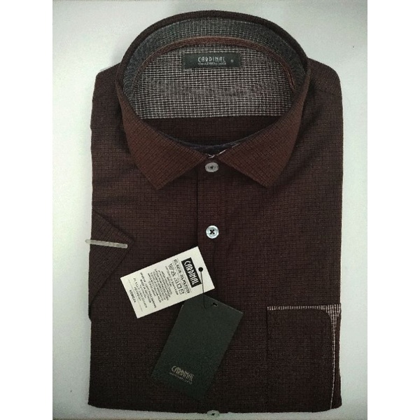 Kemeja Pria Cardinal Original Lengan Pendek