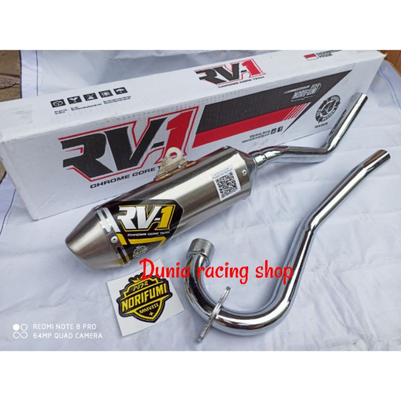 Knalpot Norifumi RV1 N4 CRF 150 KLX 150 DTracker 150 RV1 N4 RV1 Shorty Fullset Fullsystem Original Norifumi