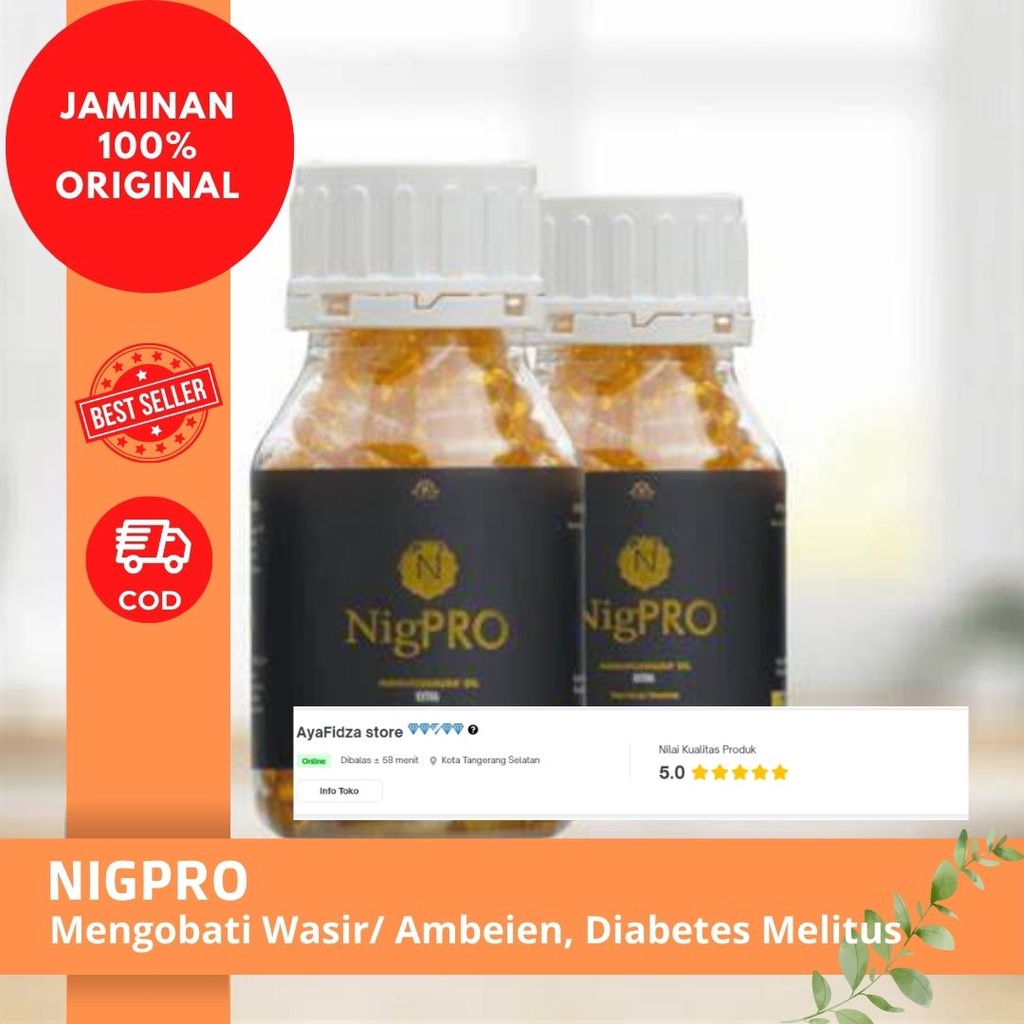 

NigPRO 100 & 200 Kapsul Obat Diabetes & Darah Tinggi