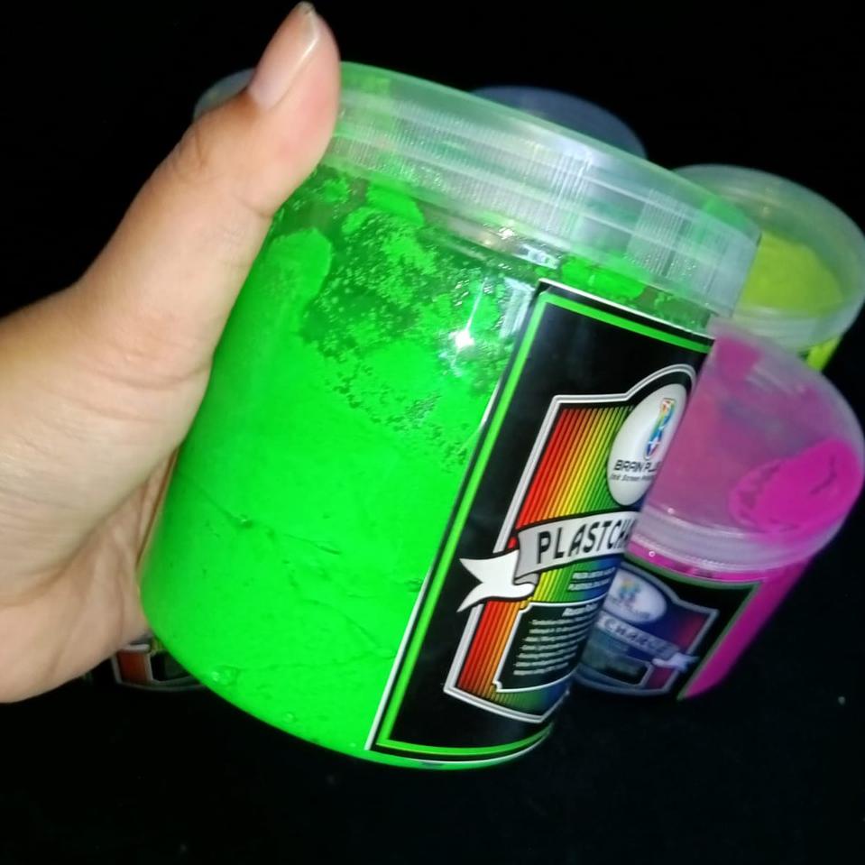 Sekarang Ada Tinta Sablon PLASTISOL FLOURESCENT Brain Plus Green 500gr