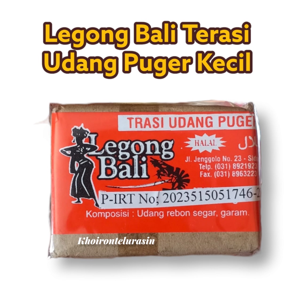 

LEGONG BALI TERASI UDANG PUGER 100gr