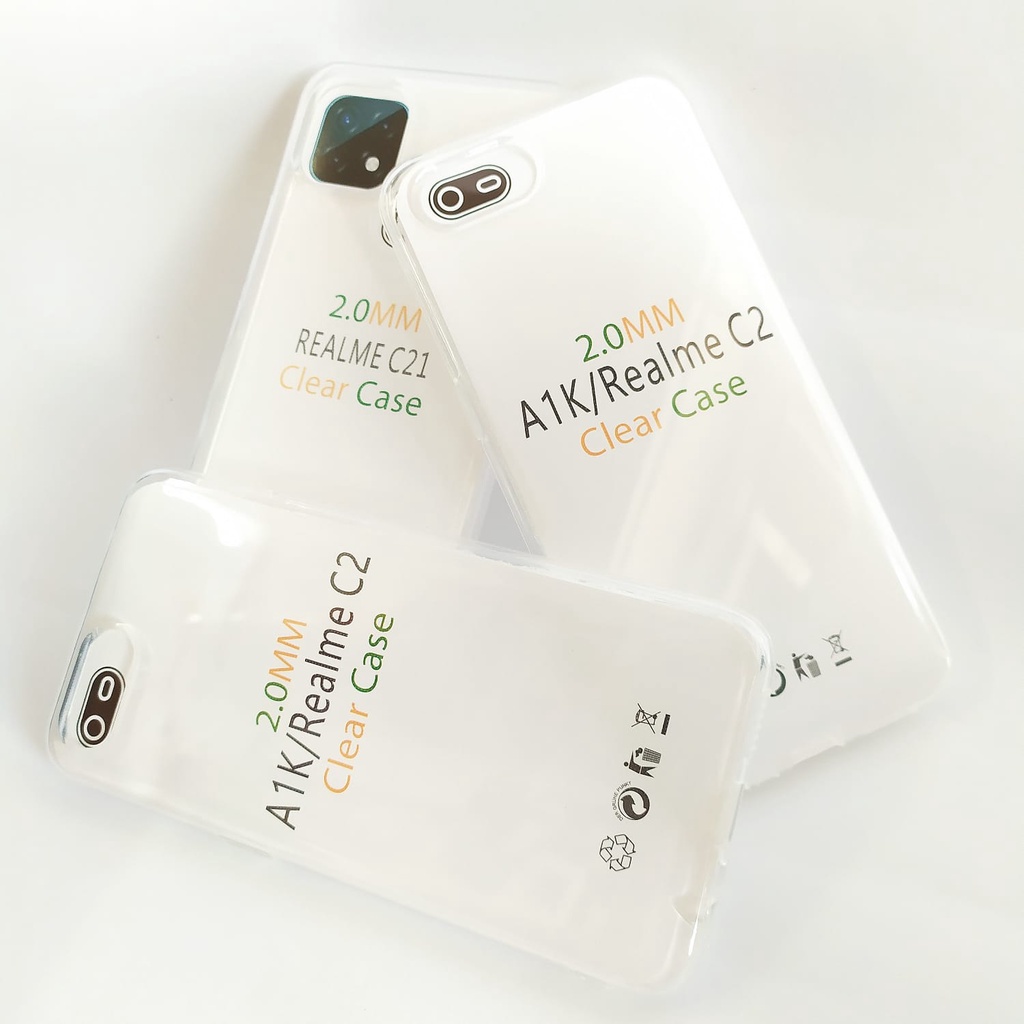 Softcase Clear Case 2mm Realme C2 C21 C31 C35