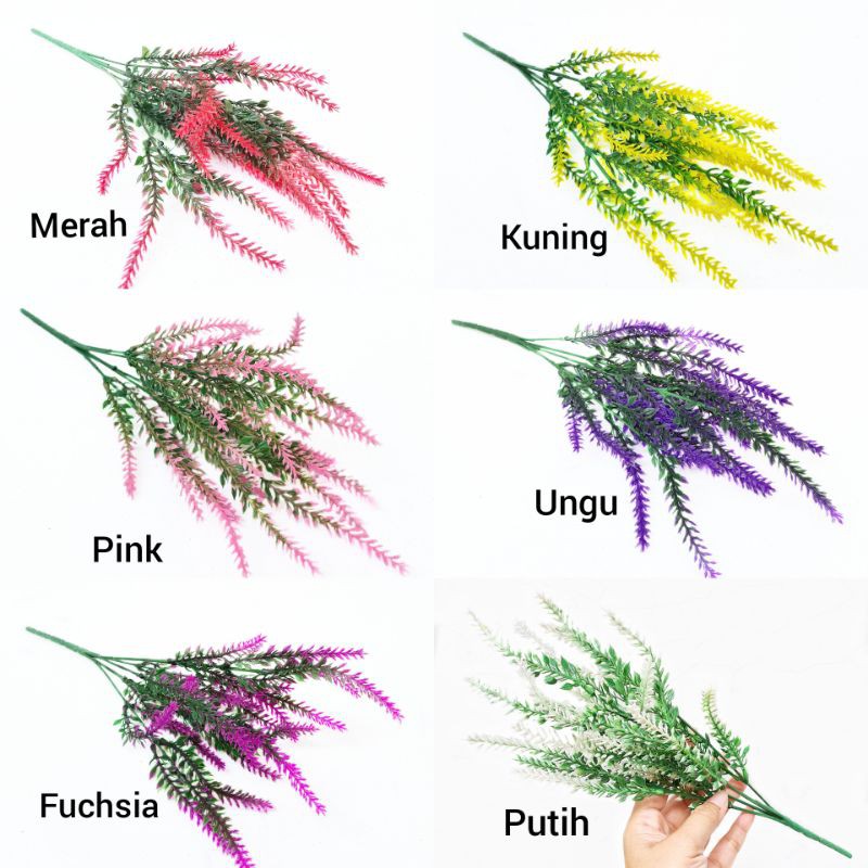 Bunga Lavender Artifisial Dekor Meja Hiasan Mahar Seserahan AF20A
