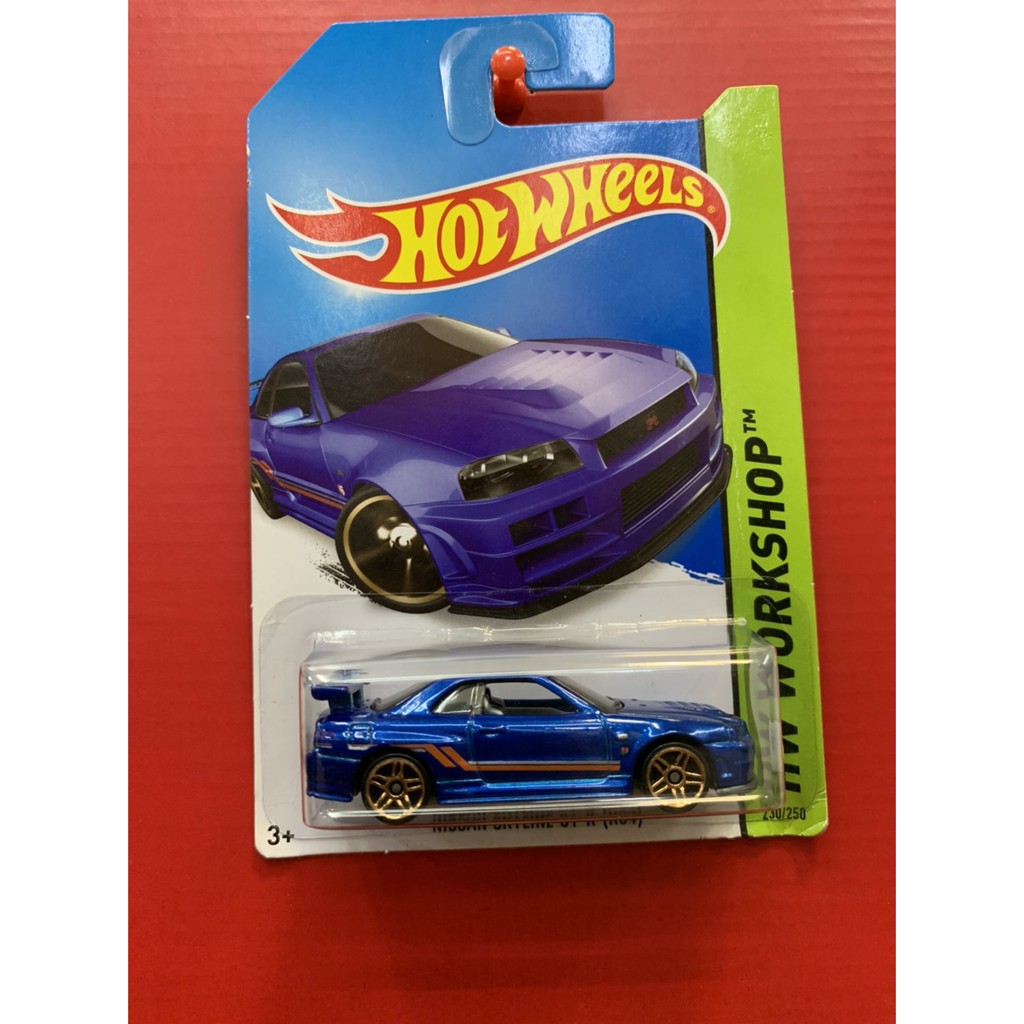 HOT WHEELS HOTWHEELS NISSAN SKYLINE R34 BIRU LANGKA MOBILAN ANAK DIECAST ORIGINAL LIMITED EDITION