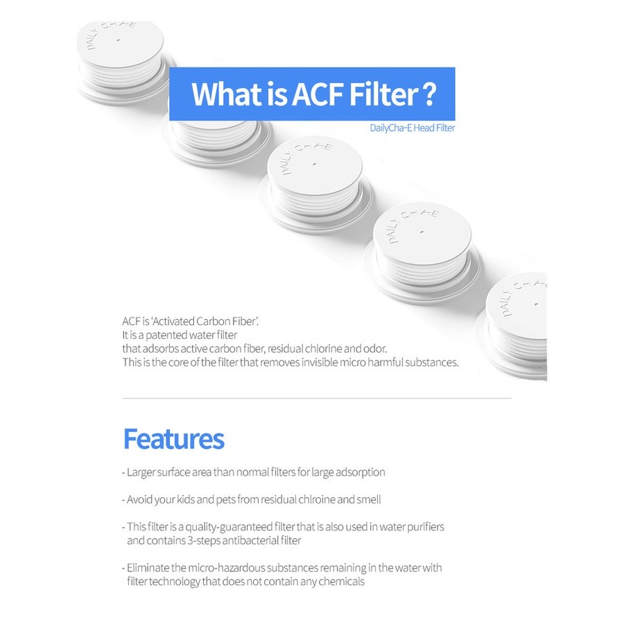 Daily Cha-E ACF Filter / Penyaring Air Shower Kamar Mandi