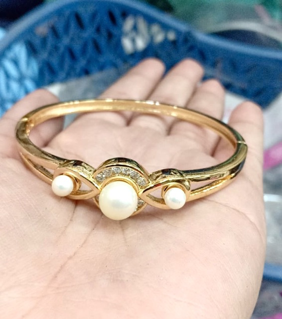 Gelang tangan wanita variasi mutiara // gelang mutiara // gelang replika emas // perhiasan