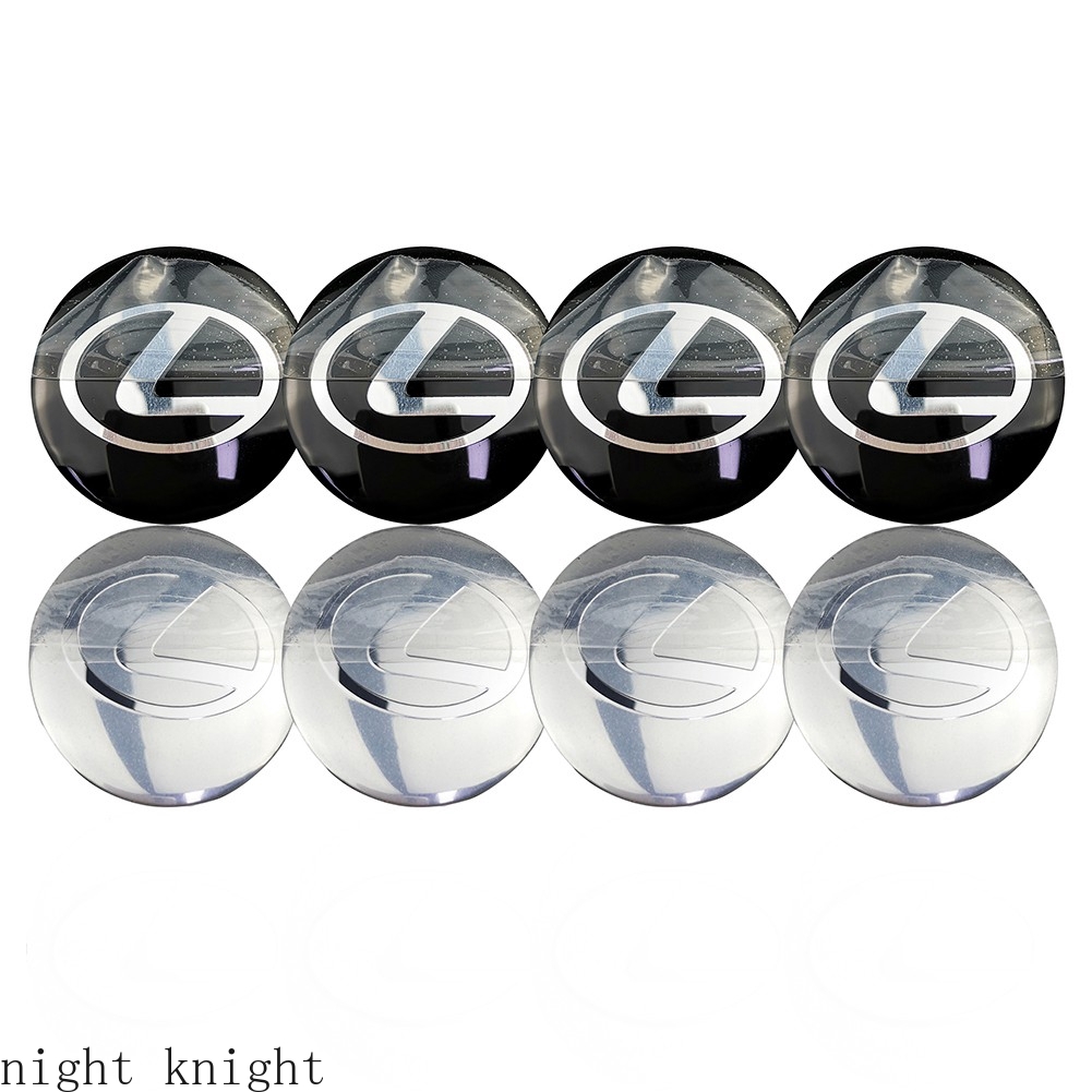 4pcs Stiker Emblem Badge Night Knight 56mm Untuk Tengah Velg Mobil Lexus