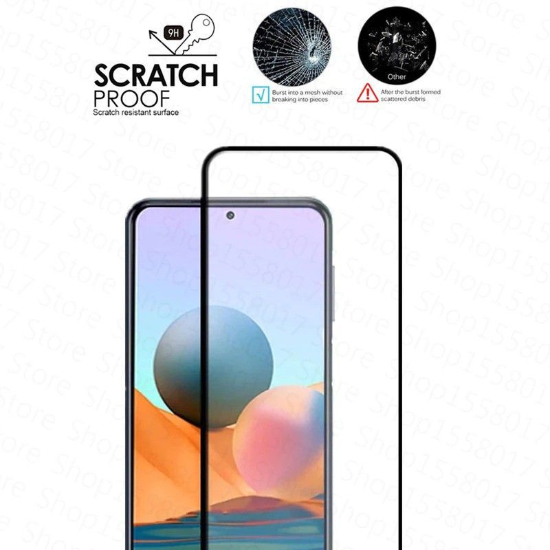 Tempered Glass Redmi Note 10 4G/5G Note 10 Pro 4G/5G Anti Gores Kaca Full Layar