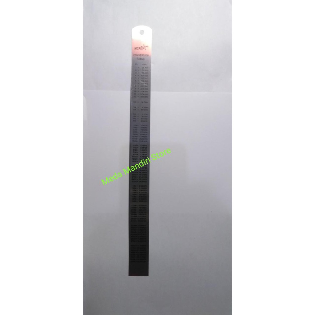 

Penggaris Mistar Besi Micro Star 30cm