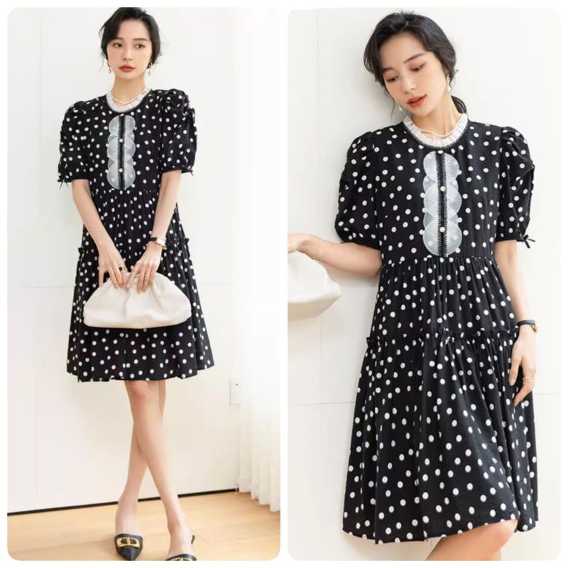 MDLV ~ 1998# Lara Polkadot Mini Dress Premium Fashion Import