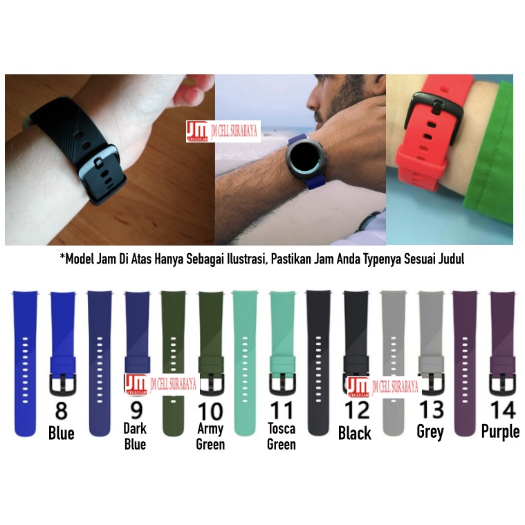 RTS Strap Oase VF1 Fashion Watch - Tali Jam Tangan 20mm Sport Silikon Rubber