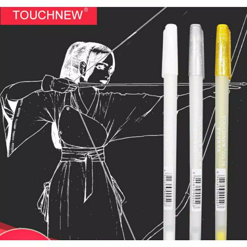 

Touchnew Pen 0.8mm Golden/Silver/White