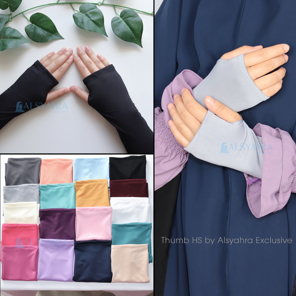 (1kg=30pcs) Handsock Manset Tangan Jempol Muslimah / Handsock Jempol murah high quality